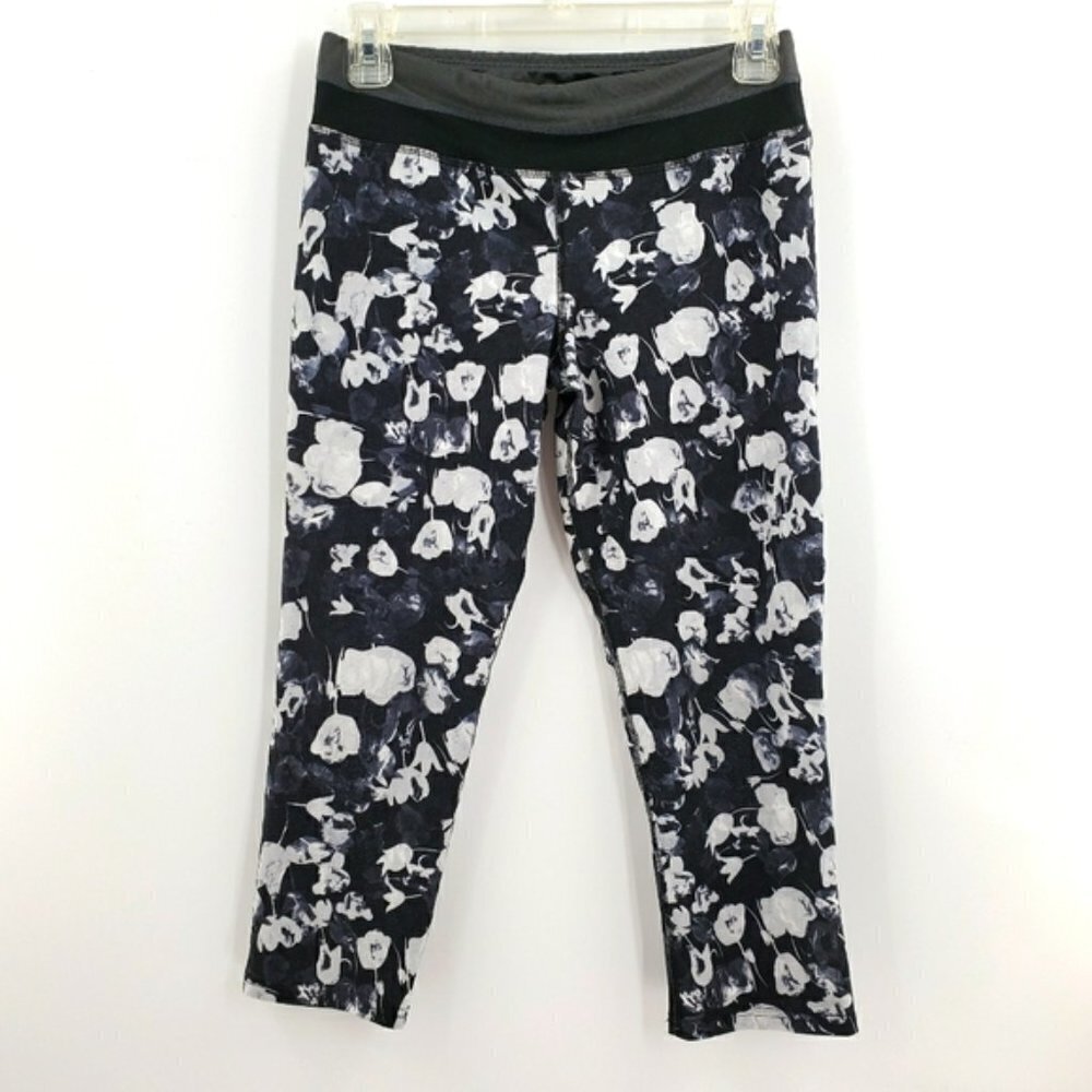 C9 Champion Black Floral Leggings Size Xl